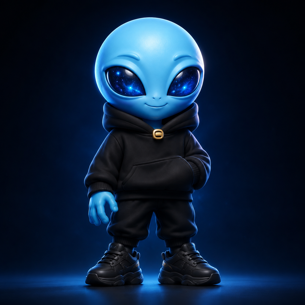 Monnie 001, the original blue alien collectible